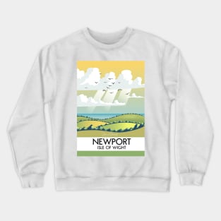 Newport Isle of wight travel poster Crewneck Sweatshirt